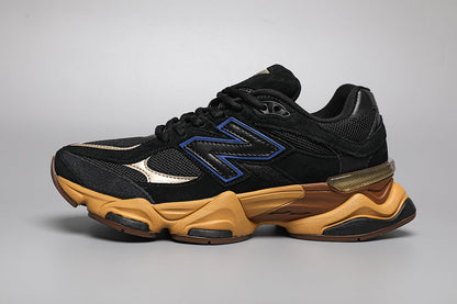 New Balance 9060 -unisex-lenkkarit, musta-keltaiset