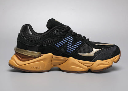 New Balance 9060 -unisex-lenkkarit, musta-keltaiset