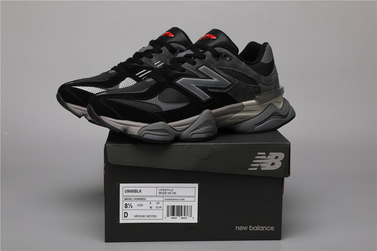 New Balance 9060 -unisex-lenkkarit, mustat